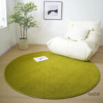 Tapis Uni Vert élégant pour décoration intérieure