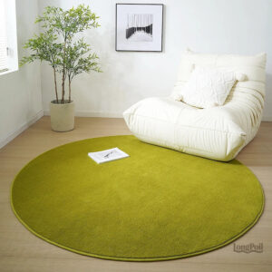 Tapis Uni Vert élégant pour décoration intérieure