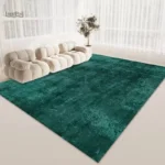Tapis vert pour salon, style moderne et élégant