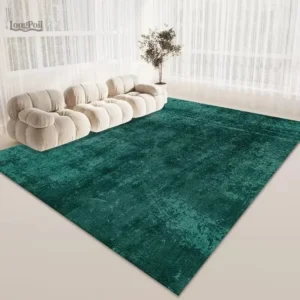 Tapis vert pour salon, style moderne et élégant