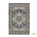 Tapis Vintage Oriental aux motifs riches et couleurs chaleureuses